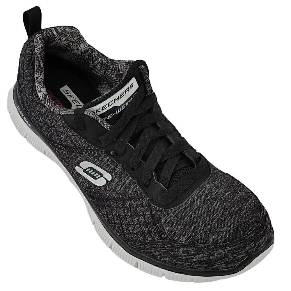 SKECHERS Lite-Weight Womens Size 6.5 Gray Memory Foam Running Shoes Sneakers Low